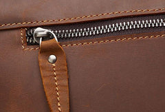 Genuine Leather Messenger Bag Cross Body Cool Chest Bag Sling Bag Travel Bag Hiking Bag For Men - imessengerbags
