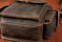 Vintage Mens Leather Biker Drop Leg Bag Messenger Bag Waist Bag Belt Pouches For Men