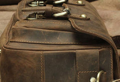Vintage Mens Leather Camera Bag Small Messenger Bag Cross Body Bag For Men - imessengerbags
