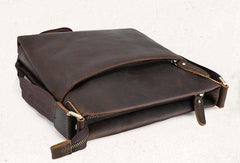 Cool Mens Leather Vintage Small Messenger Bag Shoulder Bag Crossbody Bag for men