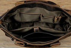 Cool Mens Leather Briefcase Cool Business Briefcases Vintage Shoulder Bag For Men - imessengerbags