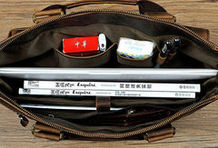 Cool Mens Leather Briefcase Cool Business Briefcases Vintage Shoulder Bag For Men - imessengerbags