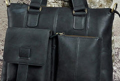 Cool Mens Leather Briefcase Cool Business Briefcases Vintage Shoulder Bag For Men - imessengerbags