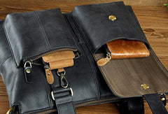 Cool Mens Leather Briefcase Cool Business Briefcases Vintage Shoulder Bag For Men - imessengerbags