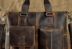 Cool Mens Leather Briefcase Cool Business Briefcases Vintage Shoulder Bag For Men - imessengerbags