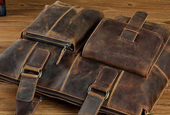 Cool Mens Leather Briefcase Cool Business Briefcases Vintage Shoulder Bag For Men - imessengerbags