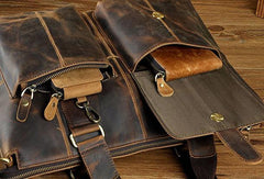 Cool Mens Leather Briefcase Cool Business Briefcases Vintage Shoulder Bag For Men - imessengerbags