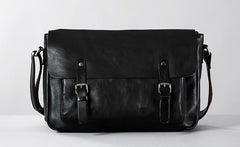 Genuine Vintage Leather Mens Cool Shoulder Bag Messenger Bag Chest Bag Bike Bag Cycling Bag for men