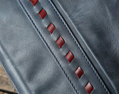 Genuine Vintage Leather Mens Cool Small Shoulder Bag Messenger Bag Chest Bag Bike Bag Cycling Bag for men - imessengerbags