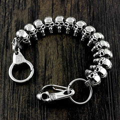 Ghost Head Titanium Steel Pants Chain Metal Wallet Chain Locomotive Punk Waist Chain For Men - imessengerbags