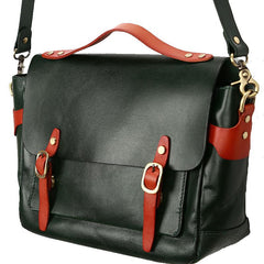 Green Leather Mens Briefcase Messenger Bag Handbag Shoulder Bag for men