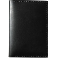 Handmade Black Mens Slim Travel Billfold Wallets Personalized Leather Passport Wallet for Men