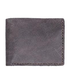 Handmade Khaki Leather Mens Bifold Billfold Wallets Slim Khaki Small Wallet for Men