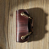 Handmade Coffee Leather Mens Keys Holder Keys Wallet Car Key Holders Coffee Key Pouch for Men