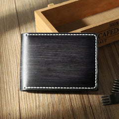 Handmade Leather Mens Licenses Wallet Personalize Bifold License Card Wallets for Men