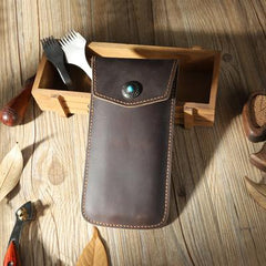 Handmade Black Pen Case Pen Holder Personalized Pen Pouch Artist Pen Case for Men