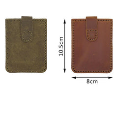 Leather Mens Card Holder Wallet Handmade Leather Card Holder Slim Card Wallet for Men