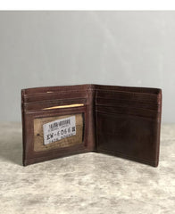 Cool Leather Mens Black Bifold billfold Wallets Small Wallet U.S. Map Wallets Front Pocket Wallet for Men - imessengerbags
