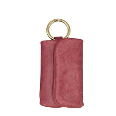 Handmade Leather Mens Key Holders Coin Wallet With Keyring Key Holder Zipper Wallet for Men