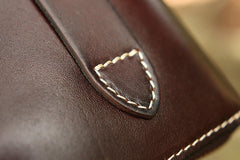 Handmade Coffee Leather Tooled Relief Skull Long Wallet Cool Skull Zipper Clutch Wristlet Wallet for Men