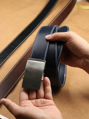 Handmade Mens Black Leather Belts PERSONALIZED Handmade Black Leather Belt for Men