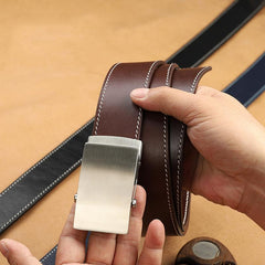 Handmade Mens Black Leather Belts PERSONALIZED Handmade Black Leather Belt for Men