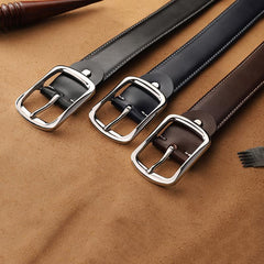 Handmade Mens Coffee Leather Belts PERSONALIZED Fashion Coffee Leather Belt for Men