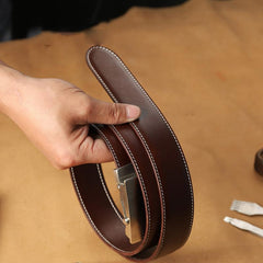 Handmade Mens Black Leather Belts PERSONALIZED Fashion Black Leather Belt for Men