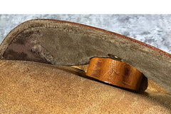 Handmade Mens Cool Brown Leather Glasses Case Glasses Box Black Glasses Holder Sunglasses Case for Men - imessengerbags