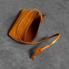 Handmade Vintage LEATHER MEN'S Womens Sunglasses Box Case Yellow Brown Glasses Holder For Men - imessengerbags