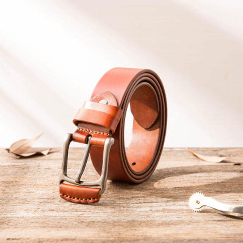 Handmade Cool Leather Mens Belt Leather Belt for Men - imessengerbags