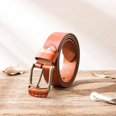 Handmade Cool Leather Mens Belt Leather Belt for Men - imessengerbags