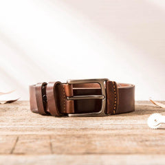 Handmade Cool Leather Mens Belt Leather Belt for Men - imessengerbags