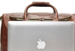 Cool Leather Mens Duffle Bag Travel Bag Weekender Bag Overnight Bag for Men - imessengerbags