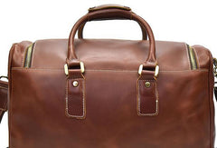 Cool Leather Mens Duffle Bag Travel Bag Weekender Bag Overnight Bag for Men - imessengerbags