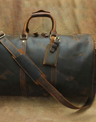 Leather Mens Weekender Bag Travel Bag Duffle Bag Vintage Overnight Bag Bag - imessengerbags