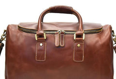 Cool Leather Mens Duffle Bag Travel Bag Weekender Bag Overnight Bag for Men - imessengerbags