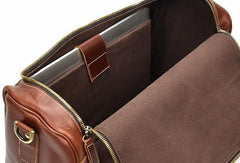 Cool Leather Mens Duffle Bag Travel Bag Weekender Bag Overnight Bag for Men - imessengerbags