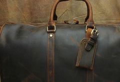 Leather Mens Weekender Bag Travel Bag Duffle Bag Vintage Overnight Bag Bag - imessengerbags