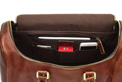 Cool Leather Mens Duffle Bag Travel Bag Weekender Bag Overnight Bag for Men - imessengerbags
