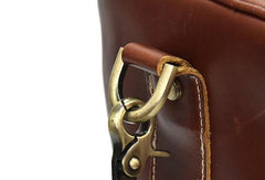 Cool Leather Mens Duffle Bag Travel Bag Weekender Bag Overnight Bag for Men - imessengerbags