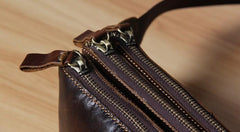 Leather Fanny Pack Mens Waist Bag Hip Pack Belt Bag Bumbag for Men