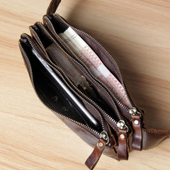 Leather Fanny Pack Mens Waist Bag Hip Pack Belt Bag Bumbag for Men - imessengerbags