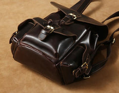 Handmade Genuine Leather Mens Cool Backpack Sling Bag Large Travel Bag Hiking Bag for Men