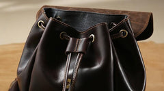 Handmade Genuine Leather Mens Cool Backpack Sling Bag Large Travel Bag Hiking Bag for Men