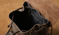 Handmade Genuine Leather Mens Cool Backpack Sling Bag Large Travel Bag Hiking Bag for Men