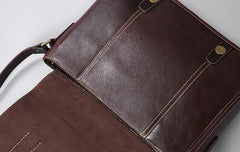 Handmade Genuine Leather Mens Cool Shoulder Bag Messenger Bag Cycling Bag for men