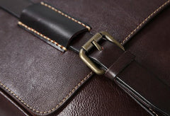 Handmade Genuine Leather Mens Cool Shoulder Bag Messenger Bag Cycling Bag for men - imessengerbags
