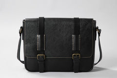 Handmade Genuine Leather Mens Cool Shoulder Bag Messenger Bag Cycling Bag for men - imessengerbags