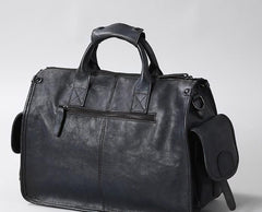 Handmade Genuine Leather Vintage Brown Mens Travel Bag Cool Messenger Bag Shoulder Bag Handbag for Men - imessengerbags
